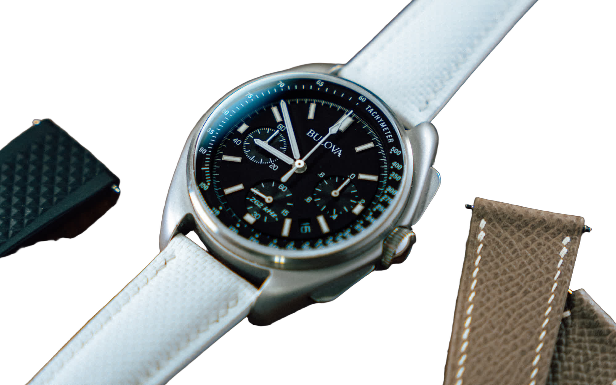 Bulova Lunar Pilot chronograph on sports nylon strap